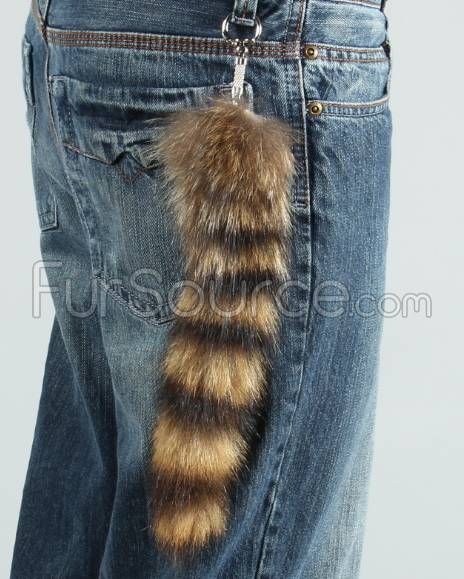 Raccoon Tail Keychain - Raccoon Tail Racoon Tail Hair, Raccoon Tail Hair, Raccoon Tail, Tail Keychain, Silly Clothes, Emo Outfits, Racoon, Funky Jewelry, Rearview Mirror