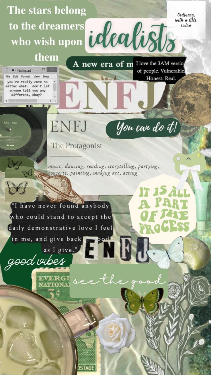 #mbti #enfj #greenaesthethic #green Jane Core, Enfj Infp, Mbti Aesthetic, Sara Core, Personality Types Test, Enfj Personality, Mbti Charts, Enfj T, Life Core