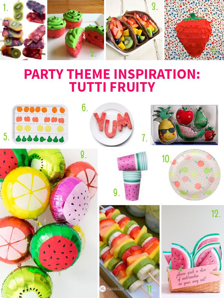 party theme inspiration tutti frutty