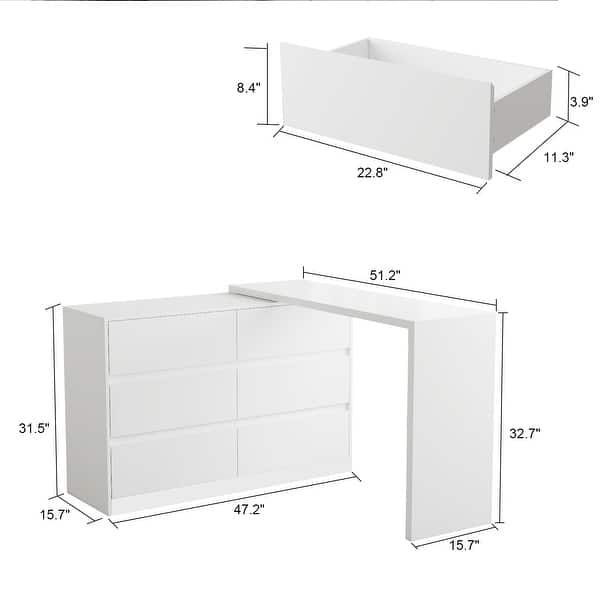 the measurements for an office desk with two drawers and one door on each side,