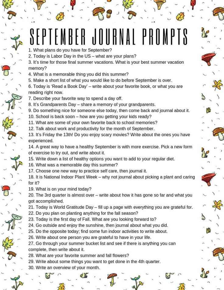 a printable poem with the words,'november journal prompts'in it