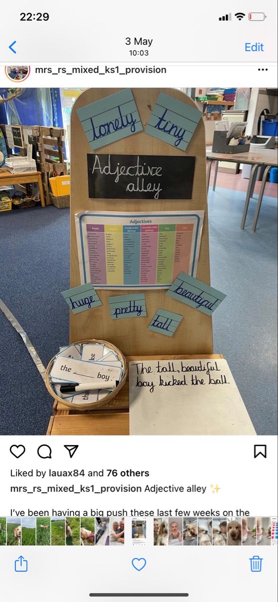 an image of a classroom desk with sticky notes on it