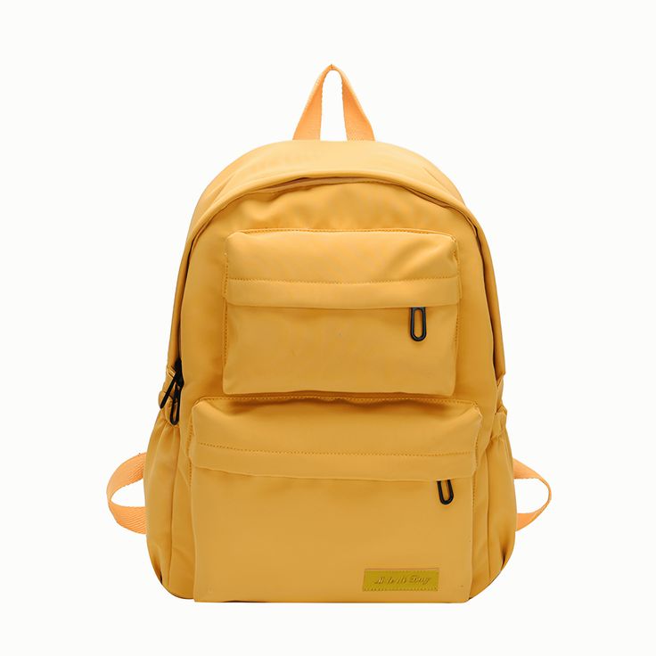 What's more important than keeping your belongings safe! Nothing! So how could you NOT consider buying one of our Waterproof Mochilas Backpacks ideal for School!It comes in 4 different colors (Orange, Green, Yellow & Black) each of them just as fashionable as the next. A backpack that’s especially designed for school and college use, but would work just as well for everyday trips and why not even use it for work!! Its a backpack you’ll feel great wearing out and about! A perfect size, with plent Yellow Backpack, Everyday Backpack, Backpack Pattern, Outdoor Backpacks, Girl's Back, Boys Backpacks, Laptop Rucksack, Student Backpacks, Canvas Backpack