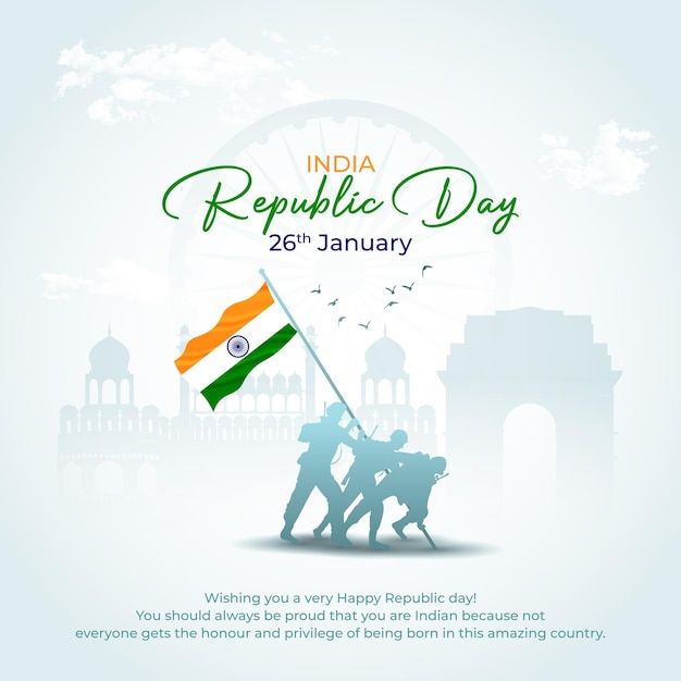 Vector happy republic day india social m... | Premium Vector #Freepik #vector #india #independence #republic #independence-day Independence Day Poster, Republic Day India, Independance Day, India Independence, Happy Republic Day, Unity In Diversity, Cool Roof, Talent Acquisition, Indian Flag