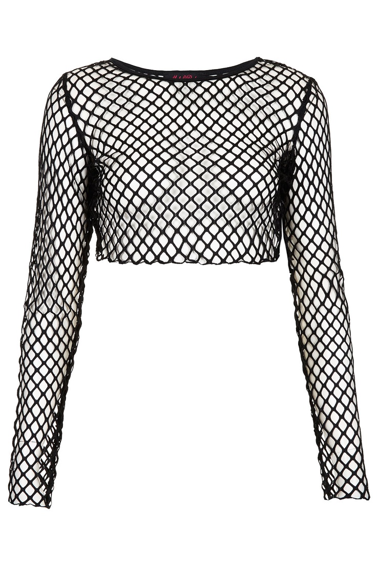 White Fishnet Top, Fishnet Long Sleeve Top, Fishnet Shirt, Fishnet Crop Tops, Shirts Crop Tops, Black Long Sleeve Crop Top, Mode Emo, Shirts Crop, Fishnet Top