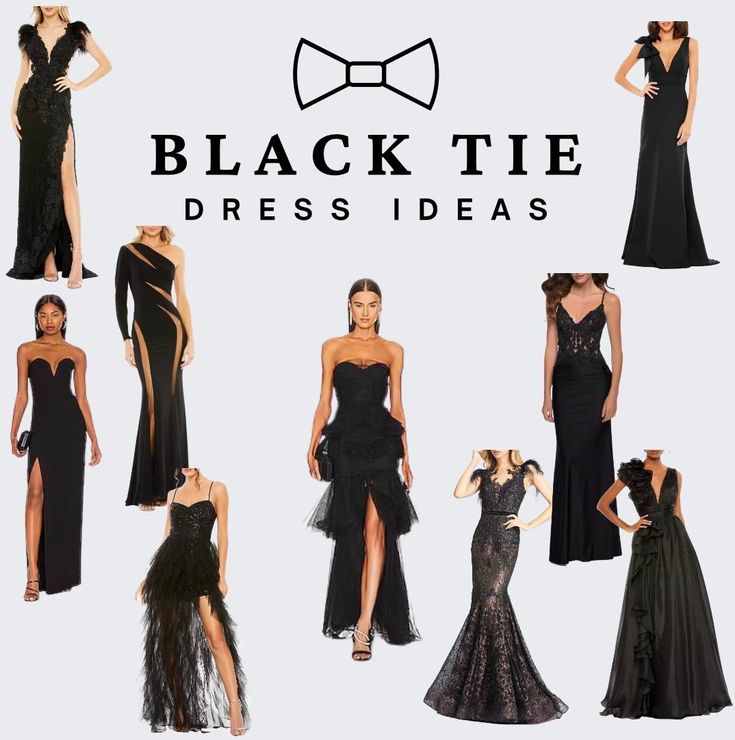 Ready to dazzle at your next black tie event? Nashville Wifestyle is your go-to destination for exquisite black dress inspiration and elegant fashion finds. Explore our curated collection of women's black dresses designed to make you the star of the evening. Discover the Perfect Dress for a Black Tie Event and unlock the essence of timeless sophistication. Elevate your style with these must-have black dresses and experience the epitome of glamor. Redefine your black tie elegance! Formal Wedding Black Dress, Black Tie Prom Dress, Black Dress 40th Birthday, Black Tie Woman Outfits, Black Tie Summer Dress, Black Tie Evening Gowns, Black Tie Event Women Outfit, Black Tie Dress Black Women, Black Tie Affair Dress