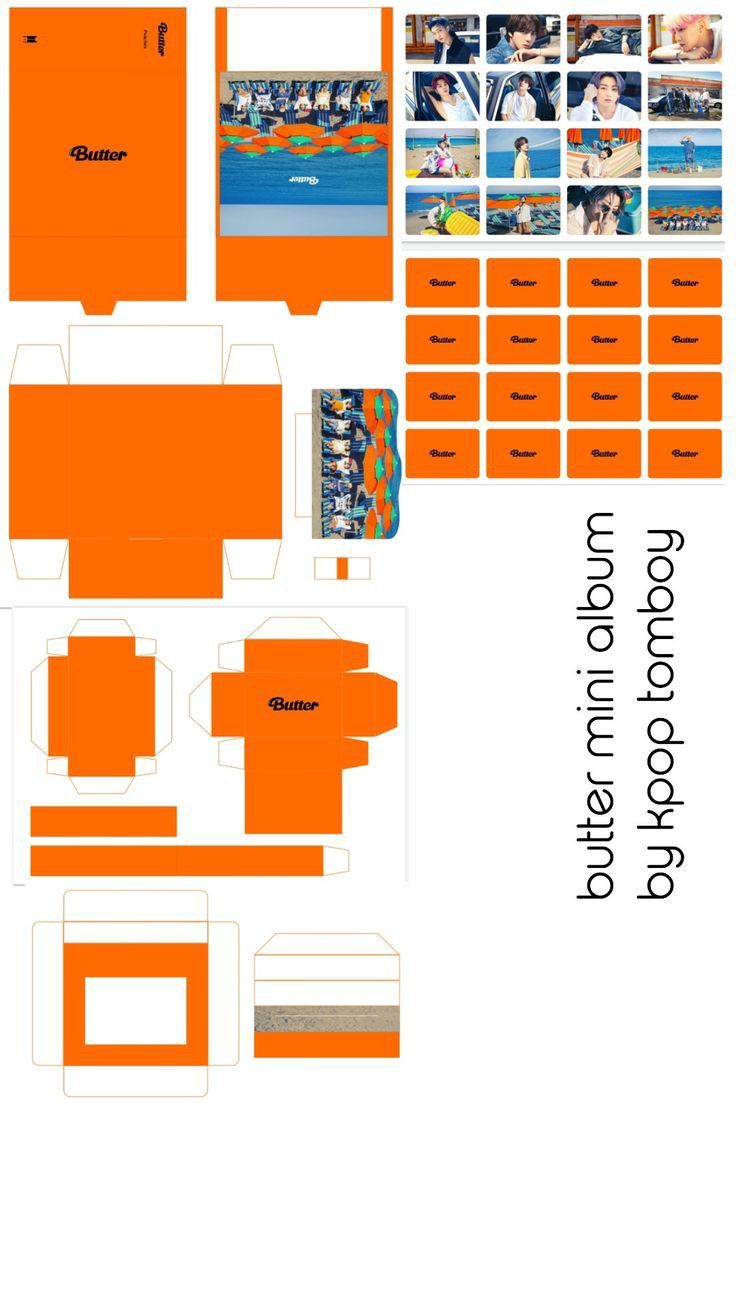 an orange and white paper cutout with pictures on the bottom, one in the middle