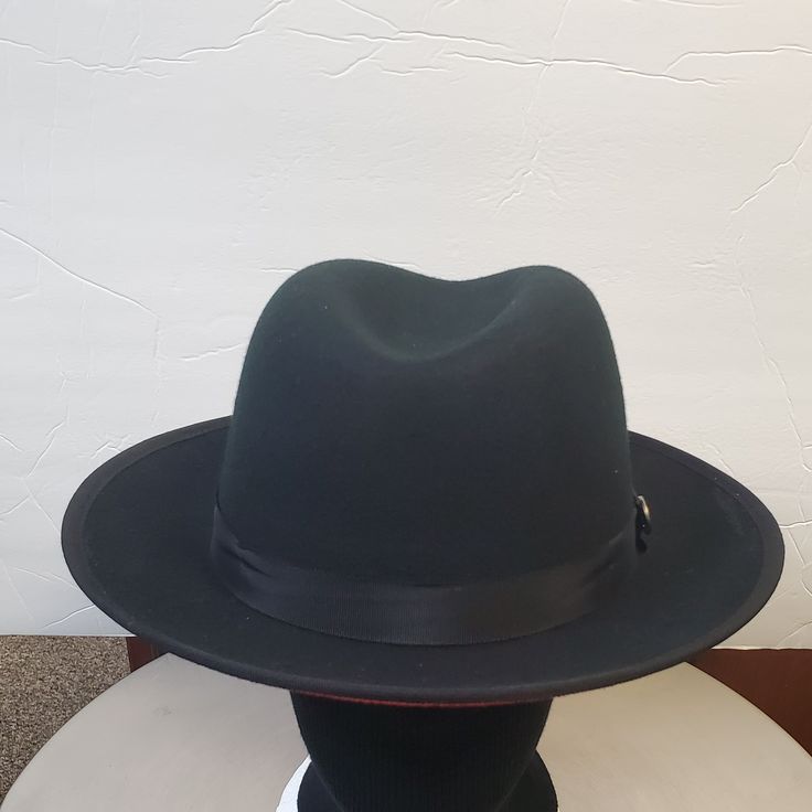 Red Bottom Semi-Crushable 100% Australian Wool Fedora Fashion Hat .Red Satin Interior Lining With Elasticized Sweatband. Brim :2.25 Snap Crown Height: 4.5'' Hat Band:1.25'' Sizes : S, M, L, XL Casual Felt Hat With Flat Crown, Casual Solid Color Felt Hat With Flat Crown, Casual Solid Hat Bands With Flat Crown, Solid Adjustable Fit Hat With Flat Brim, Adjustable Solid Felt Hat With Flat Crown, Adjustable Solid Color Felt Hat With Flat Crown, Casual Hat With Flat Crown, Adjustable Solid Flat Crown Felt Hat, Casual Solid Hat With Flat Crown