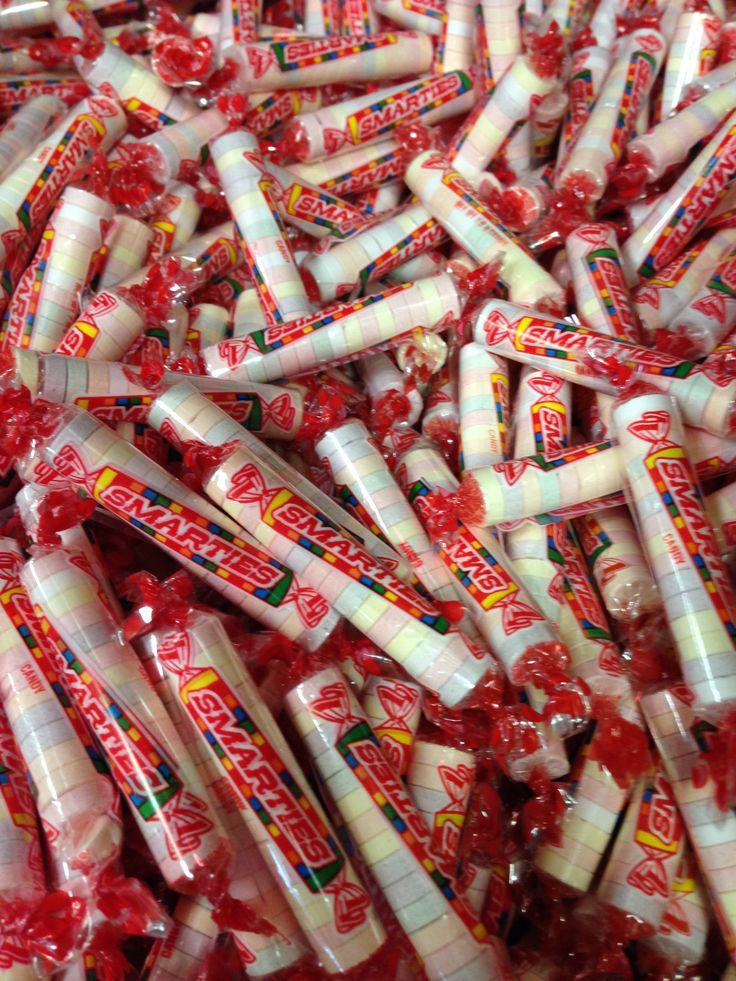 a pile of candy sticks sitting on top of each other