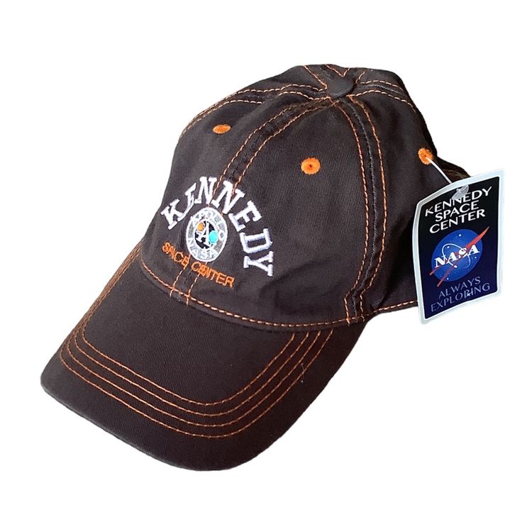 Nasa Kennedy Space Center Baseball Hat Nwt Orange Cotton Hats For Outdoor, Casual Orange Brimmed Hat, Casual Orange Cap, Casual Orange Visor Hat, Nc Logo, Y2k Hat, Navy Ball, Carhartt Hat, Fitted Baseball Caps