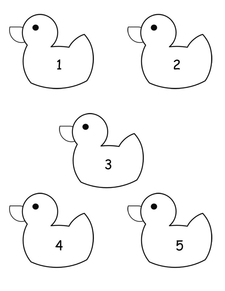 an image of ducks to be colored in the same color as they appear on this page