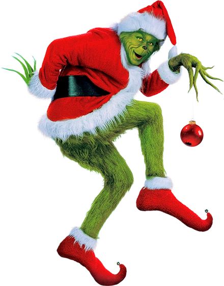 an image of a man dressed up as the grinen from the movie how the grin stole christmas balls