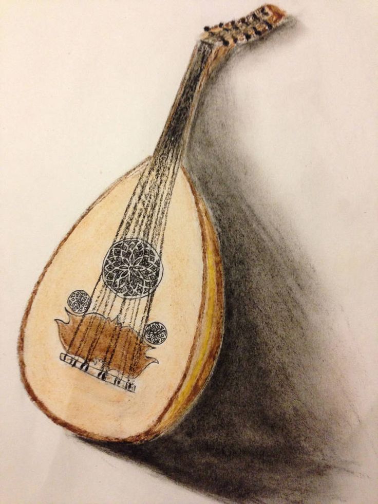 a drawing of an instrument with arabic writing on it