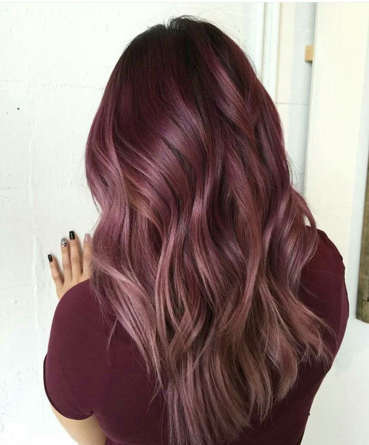 Brunettes Balayage, Pink Balayage, Inspiring Hairstyles, Maroon Hair, Hair Color Burgundy, Hot Hair Colors, Life Color, Hairstyle Inspiration, Style Goals