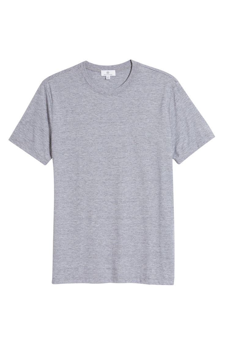 Soft jersey brings easy comfort to a wardrobe-staple T-shirt that's great for layering and great on its own. Style Name:Ag Bryce Slim Fit T-Shirt. Style Number: 6068981. Available in stores. Tshirt Molde, Gray Crew Neck T-shirt For Loungewear, Classic Gray Crew Neck T-shirt, Basic T-shirt With Shirttail Hem For Layering, Sporty Crew Neck T-shirt For Layering, Sporty T-shirt With Relaxed Fit For Layering, Sporty Relaxed Fit T-shirt For Layering, Heather Grey Cotton T-shirt For Loungewear, Casual Crew Neck Jersey Shirt