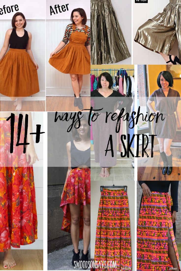 different ways to refreshen a skirt