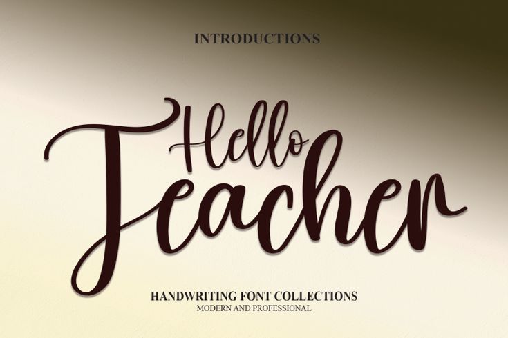 the hello teacher handwritten font collection is available for all types of lettering and calligraphy