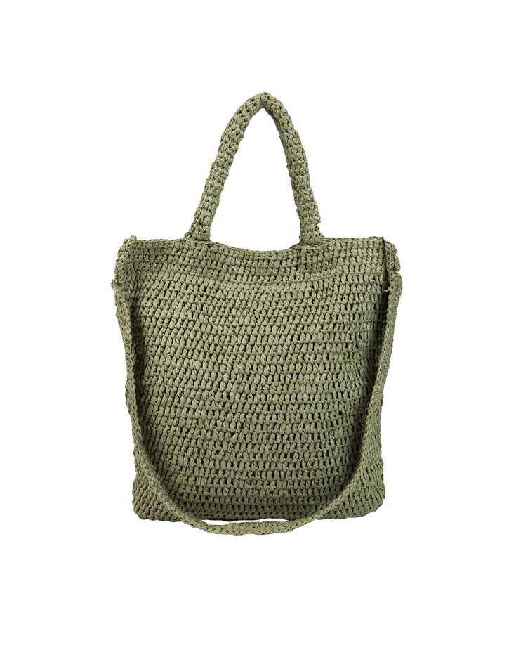 td {border: 1px solid #ccc;}br {mso-data-placement:same-cell;}Straw Maxi bag with an artisanal feel and two handle lengths. A great way to adapt to different occasions. Very practical and versatile a chic and casual accessory. Features:td {border: 1px solid #ccc;}br {mso-data-placement:same-cell;} 17"H x 16" W;  Short handle 5";  Strap 15" long that hoops through bag;  Strap width 1 3/4";  Lined, no pockets; Style#723-412-007br {mso-data-placement:same-cell;}br {mso-data-placement:same-cell;}br Khaki Rectangular Bucket Bag With Adjustable Strap, Large Capacity Rectangular Khaki Straw Bag, Large Capacity Khaki Rectangular Straw Bag, Khaki Rectangular Beach Bag For Daily Use, Khaki Tote Straw Bag For Daily Use, Green Rectangular Satchel With Braided Handles, Khaki Straw Tote Bag For Everyday Use, Everyday Use Khaki Straw Tote Bag, Khaki Straw Shoulder Bag For Everyday