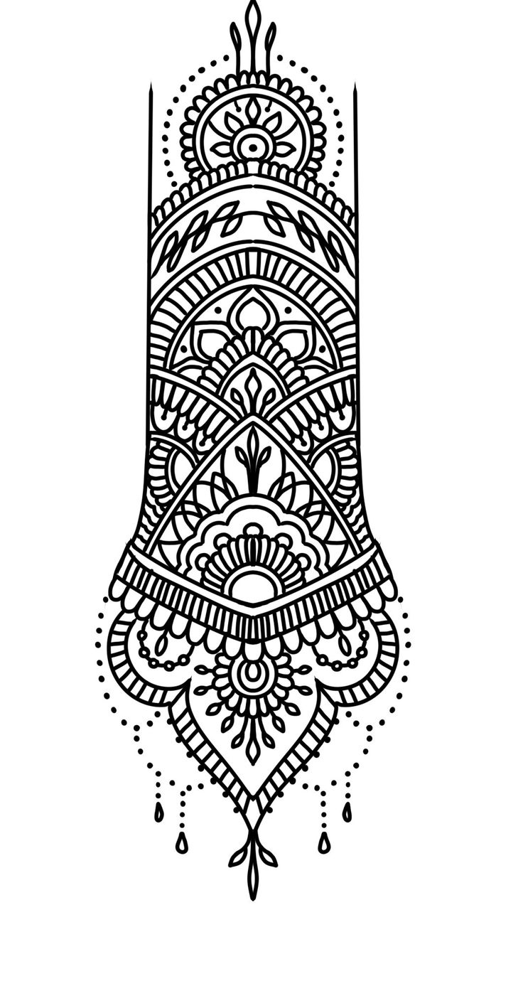 a black and white drawing of a hamsah with intricate designs on the front