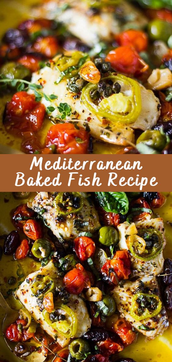 Mediterranean Baked Fish Recipe Easy Healthy Dinner Pescetarian, Delicious Fish Dinner Recipes, Mediterranean Snapper Recipes, Best Fish Dinner Recipes, Fish And Roasted Vegetables, Mediterranean Fish Bake, Greek Baked Fish, Healthy Basa Fish Recipes, Baked Basa Fish Recipes