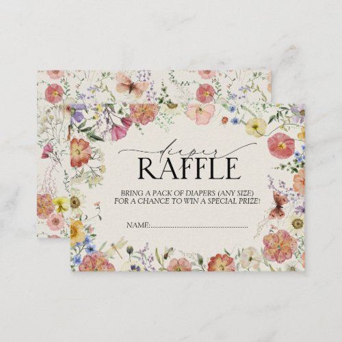 a floral frame with the words raffle on it, and an image of flowers