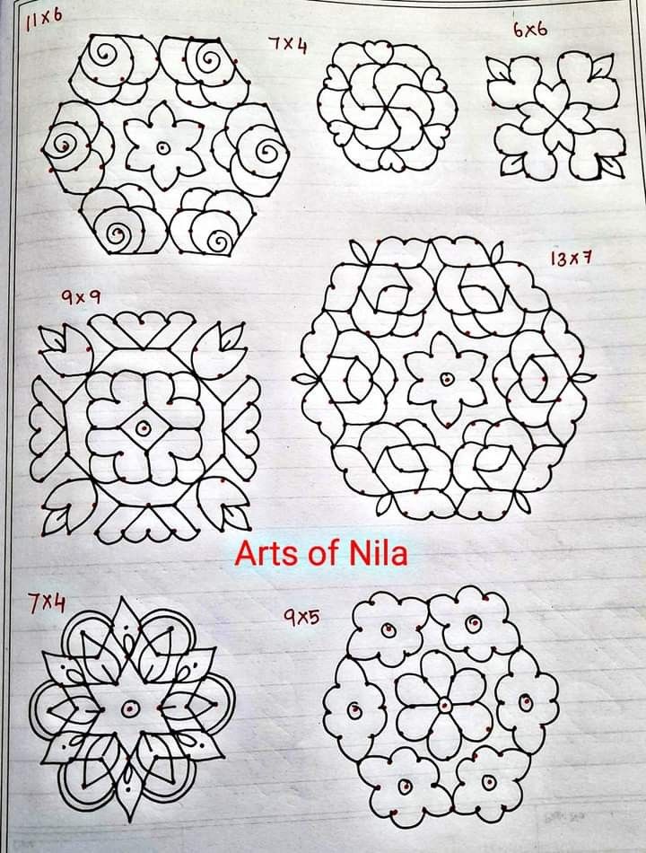 an open notebook with drawings on it and the words arts of nila written in red