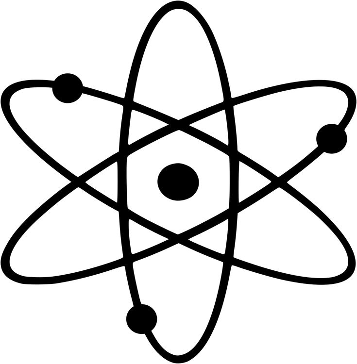 an image of an object that is in the shape of a atomic sign, with three dots