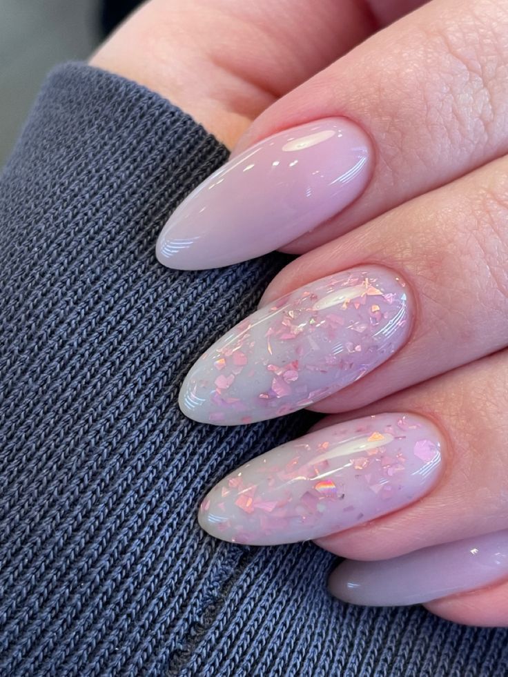 Cute Nails Glitter, Unghie Sfumate, Wow Nails, Hello Nails, Subtle Nails, Pretty Acrylic Nails, Floral Nails, Chic Nails, Cute Acrylic Nails