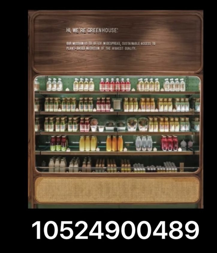 a display case with drinks in it for sale