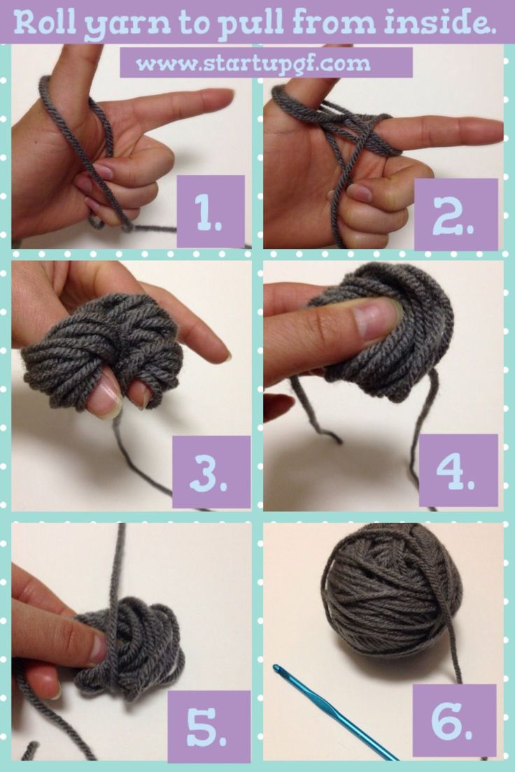 instructions to crochet a ball of yarn