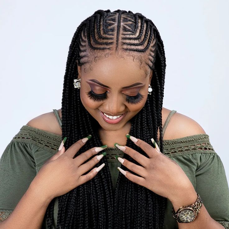 Latest Hair Braids, Colored Box Braids, Braids Ideas, Braiding Styles, Big Box Braids Hairstyles, Hair Adviser, African Hair Braiding Styles, Braids Hairstyles Pictures, Braided Cornrow Hairstyles