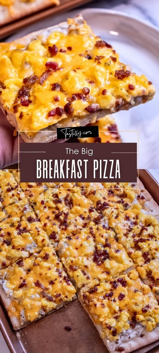 30-Minute Breakfast Pizza - Tastilly Breakfast Pizza Crescent Roll, Country Sausage Gravy, Country Sausage, Pizza For Breakfast, Breakfast Pizza Recipe, Breakfast Ingredients, Big Breakfast, Homemade Breakfast, Sausage Gravy