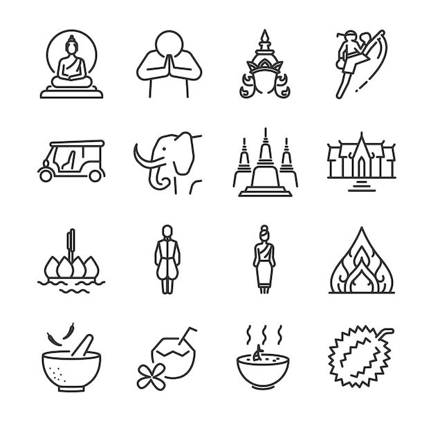 the icons are drawn in black and white