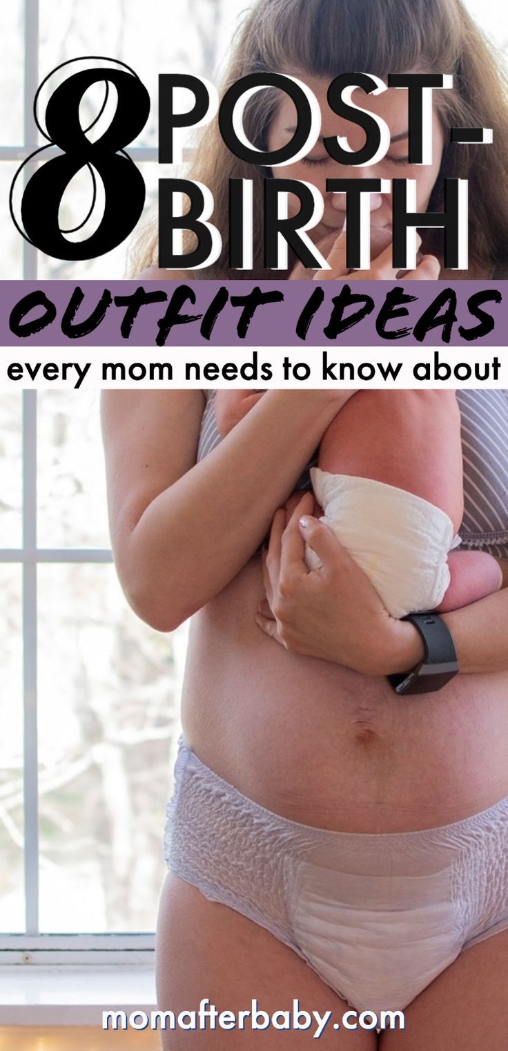 a pregnant woman with her belly wrapped around and the words 8 post birth outfit ideas every mom needs to know about