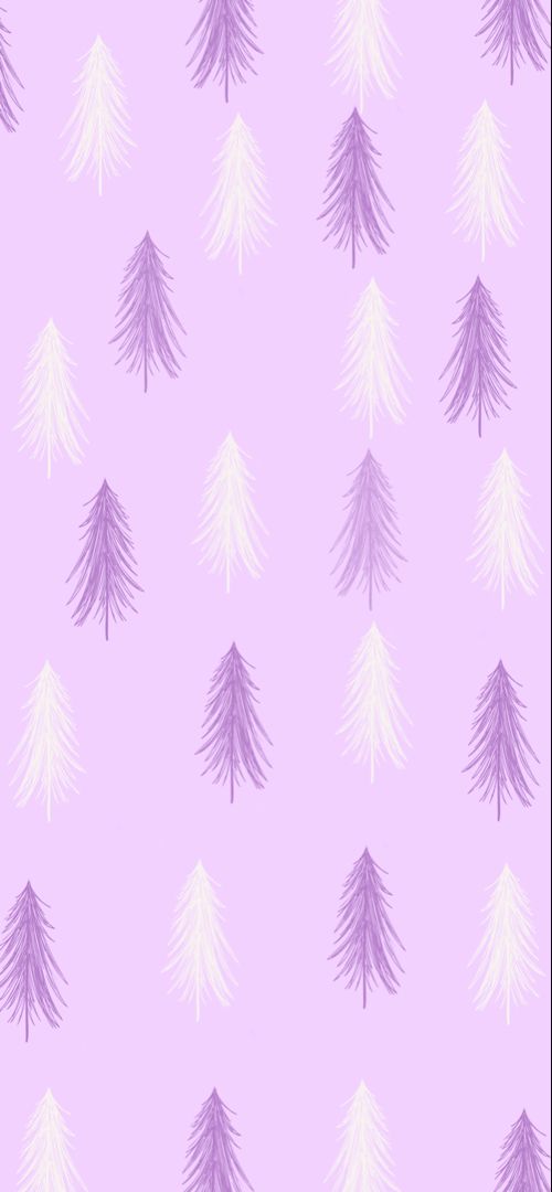 purple and white trees on a pink background