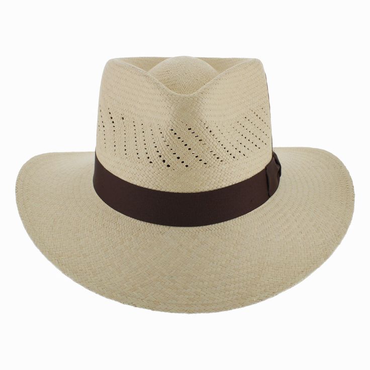 Western style and sturdy workmanship make the Belfry Zealand a perfect choice for outdoor wear. Made of genuine Panama straw, the Zealand features a teardrop crown with decorative venting that allows for air circulation and cool all-day wear. The interior has an inner fabric crown protector and a genuine leather inner band. Perfect for sun protection, the Zealand makes a great golfing, hiking, beach, and walking hat. Handmade in the USA, this good-looking hat showcases American craftsmanship at Fabric Crown, Pork Pie Hat, Hat Size Chart, Pork Pie, Hat Handmade, Cloche Hat, Air Circulation, Felt Hat, Outdoor Wear