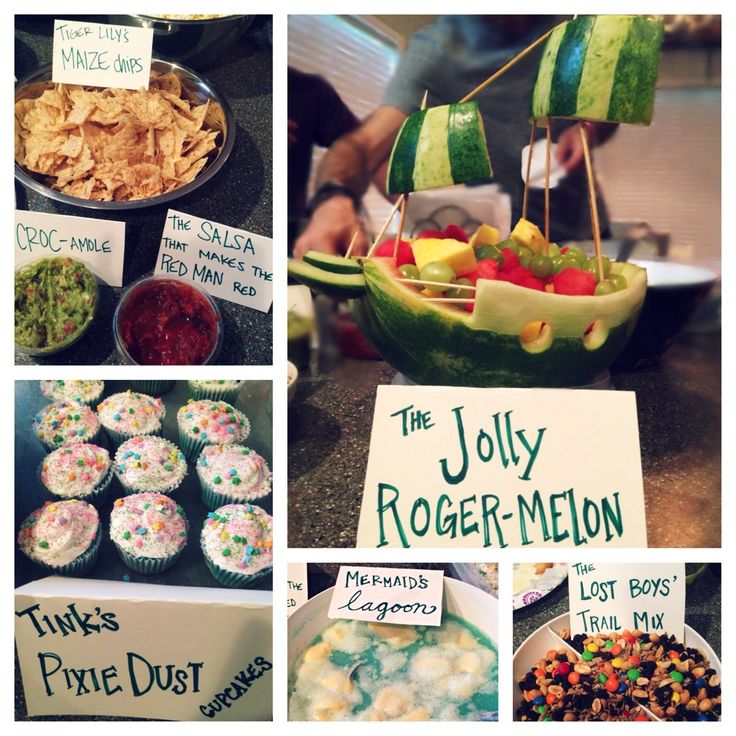 a collage of pictures with different food items and words on them that say, the jolly roger melon