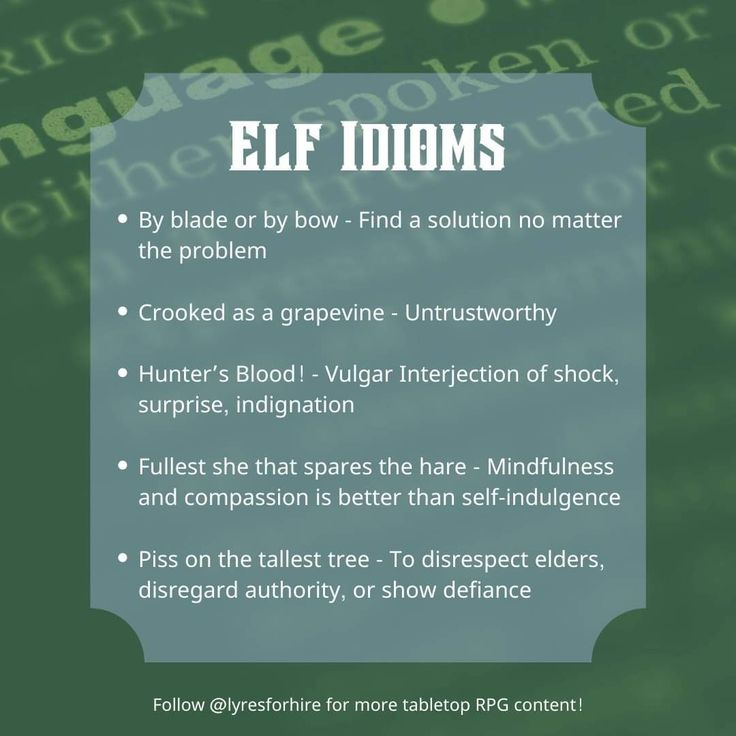 an info sheet with the words eff idoms on it and below it is a green background