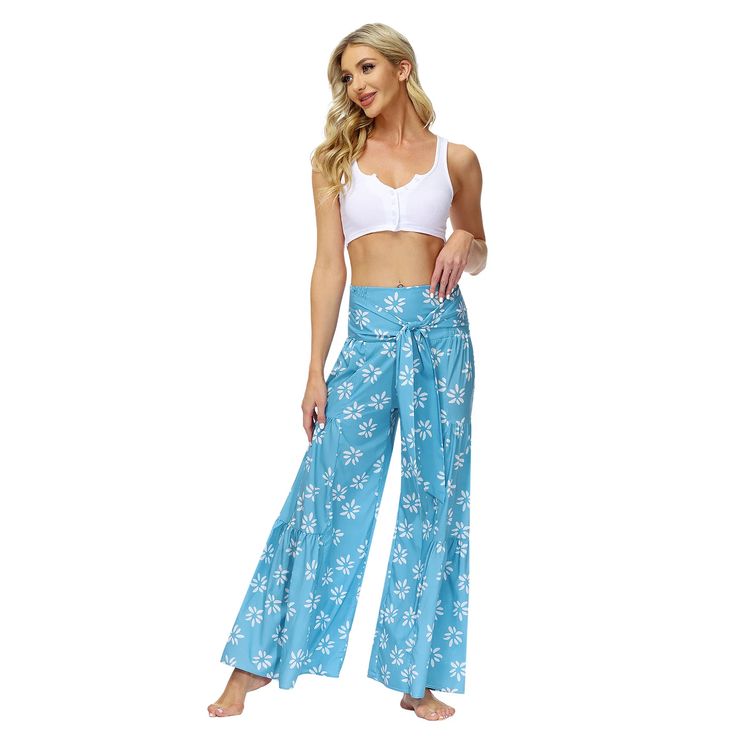 Product ID: WN220221001 Material: Polyester Pattern Type: Printed Size: Waist 64-88cm, length 107cm Fit: Please choose your usual size Non-stretch High-waisted Harem Pants For Vacation, Loosely Fitted Full-length Beach Bottoms, Summer Non-stretch Loungewear Pants, Tie Waist Long Pants For Vacation, Vacation Trousers With Tie Waist, Cotton Beach Pants With Tie Waist, Vacation Cotton Pants With Tie Waist, Cotton Pants With Tie Waist For Beach, Cotton Tie Waist Pants For Vacation