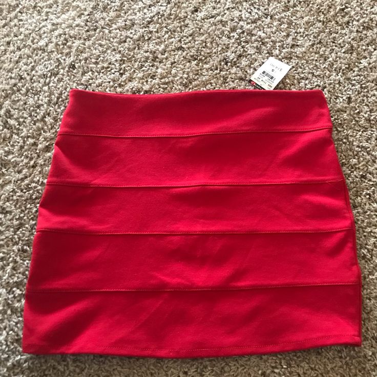 Brand New Mini Skirt Body Central Size Small Color Red Zips Up In Back Has Some Stretch To It 80% Polyester 17% Rayon 3% Spandex Stretch Red Mini Bottoms, Red Stretch Mini Bottoms, Red Stretch Mini-length Bottoms, Red Stretch Mini Length Bottoms, Trendy Stretch Red Skirt, Trendy Red Stretch Skirt, Red High Waist Stretch Mini Skirt, Red Stretch High Waist Mini Skirt, Red Stretch Mini Skirt For Spring