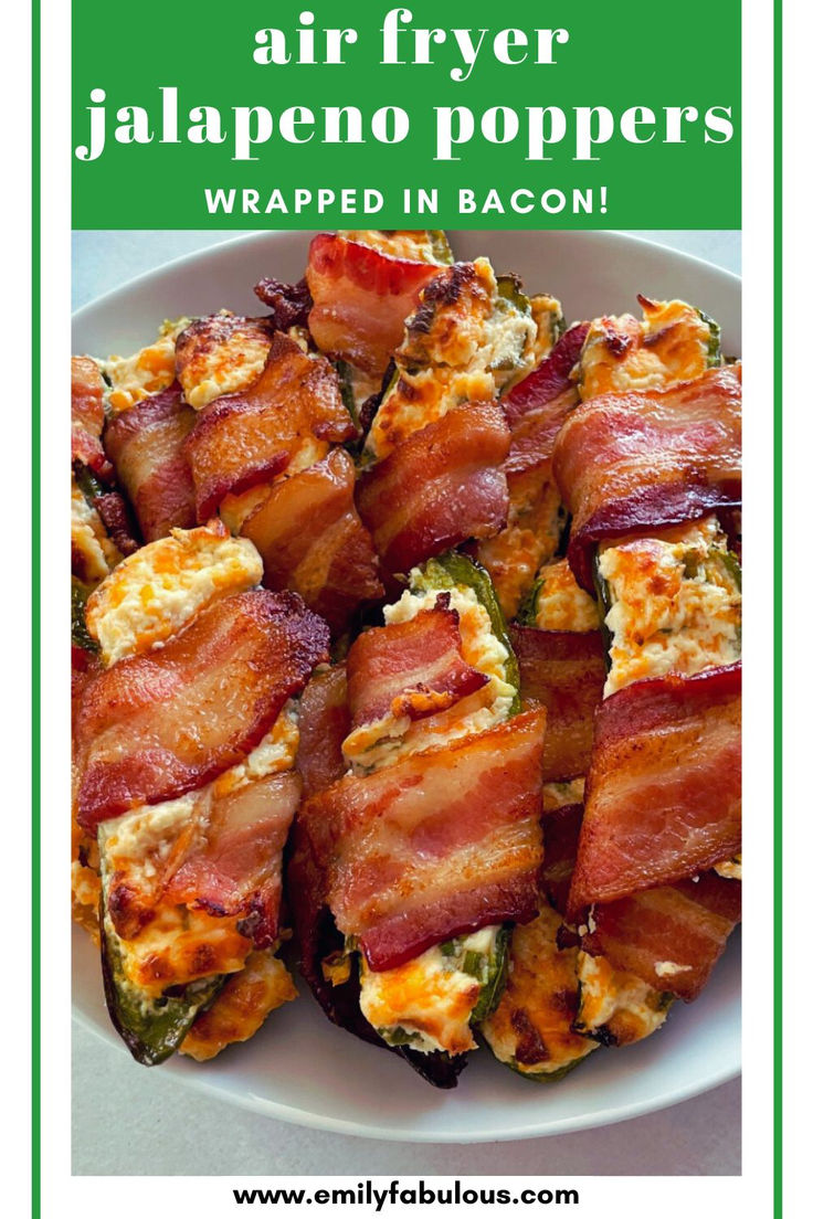 jalapeno poppers wrapped in bacon on a plate Jalapeno Popper Air Fryer, Oven Baked Jalapeno Bacon Wrapped, Bacon Wrapped Jalapenos In Air Fryer, Oven Baked Bacon Wrapped Jalapenos, Stuffed Jalapeno Peppers Healthy, Jalapeno Poppers Bacon Wrapped Air Fryer, Stuffed Peppers Wrapped In Bacon, Oven Baked Jalapeno Poppers, Bbq Jalapeno Peppers