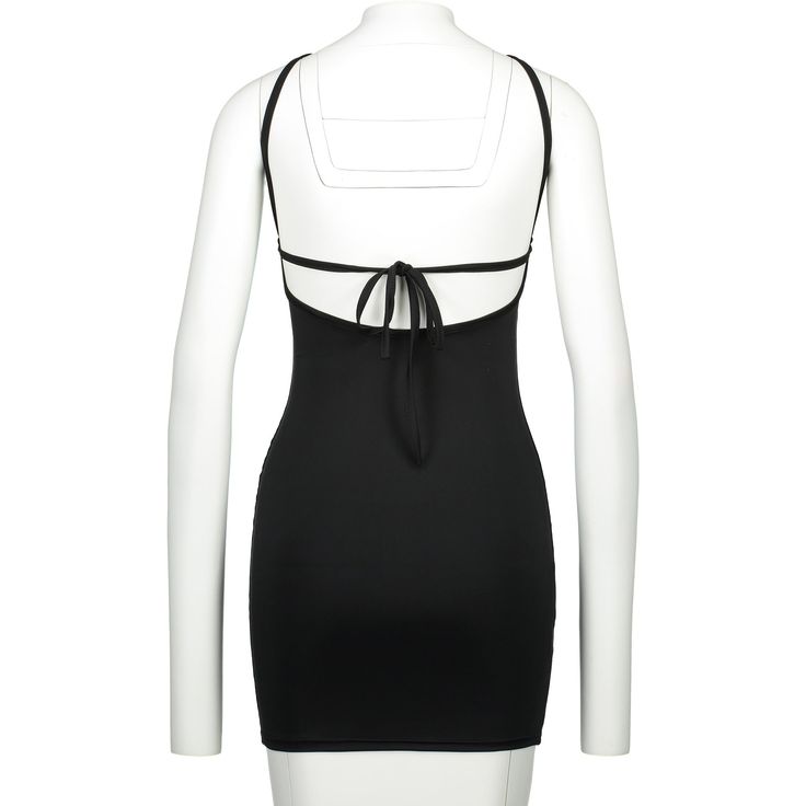 This is an halter dress. It's very beautiful. Its Blackless Bodycon design will make you wear it after the show is very sexy. The bandage on the back will make you very attractive. Blackless design makes you look very beautiful.Material:SpandexColor: BlackSize:S, M, LS:Length:68cm,Bust:66cm,Waist:60cm,Hip:76cmM:Length:72cm,Bust:70cm,Waist:64cm,Hip:80cmL:Length:74cm,Bust:74cm,Waist:68cm,Hip:84cmNeckline:HalterSleeves:SleevelessPattern Type:Pure ColorDress Length:Short DressesOccasion: Party, Dail Off Shoulder Mini Dress, Female Clothes, Club Outfits, Dress Party, Pencil Dress, Mini Dress Party, Solid Black, Dress Length, Halter Dress