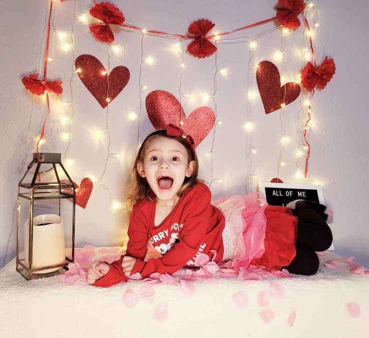 Dollar tree and 5 below inspired home photoshoot. Valentine Shoot, Valentine Photoshoot, Valentine's Day Shoot, 5 Below, Valentines Party Decor, Valentine Photo Shoot, Home Photoshoot, Monthly Baby Pictures, Toddler Ideas