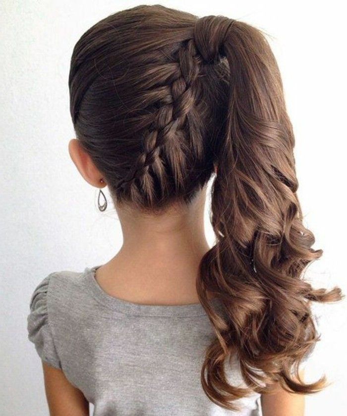 coiffure fillete cheveux longs, la solution parfaite pour une occasion spéciale Braided Hairstyles For School, Braided Ponytail Hairstyles, Cool Braid Hairstyles, Girls Hairstyles Braids, Beautiful Braids, Girls Braids, Trending Hairstyles, Wedding Hairstyles For Long Hair, Homecoming Hairstyles