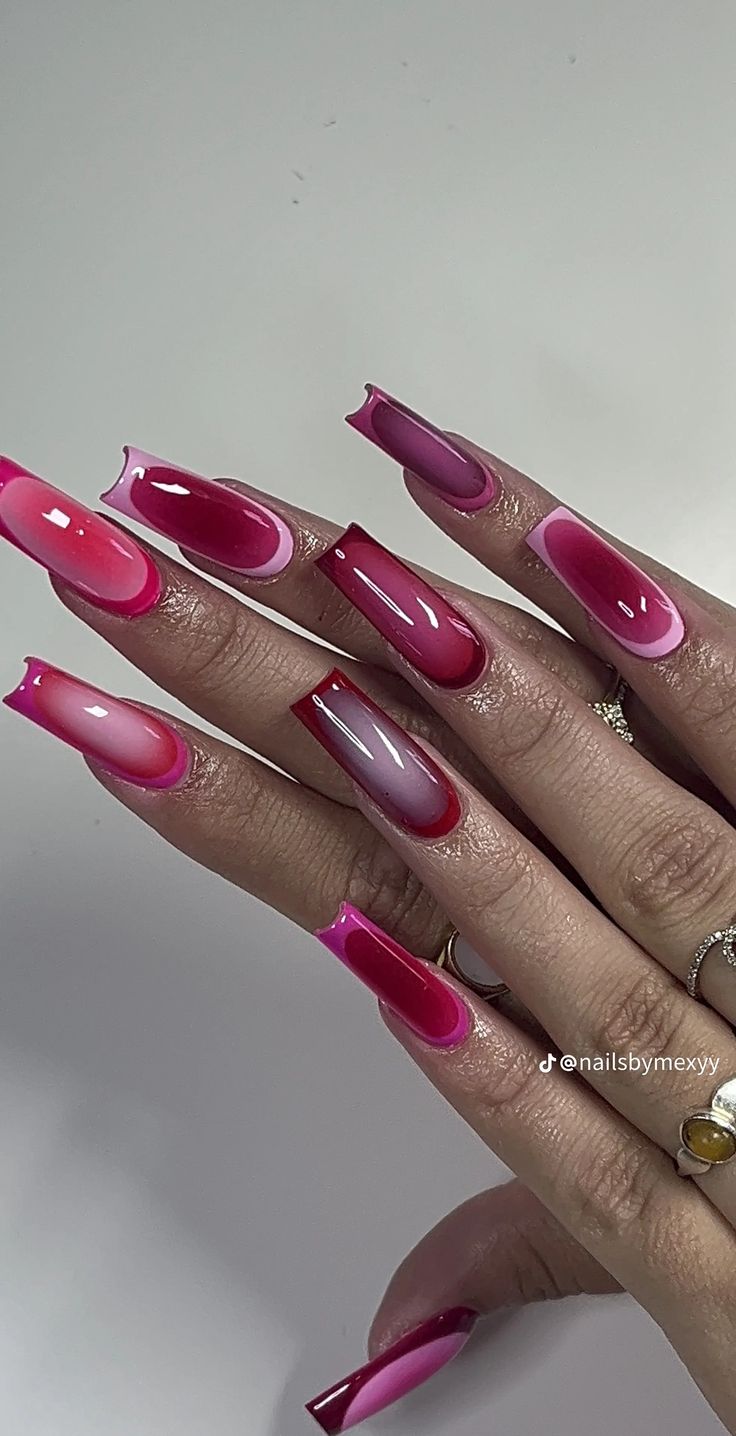 Classy Acrylic Nails, Acrylic Nails Coffin Pink, Unique Acrylic Nails, Long Square Acrylic Nails, Pink Acrylic Nails, Square Acrylic Nails, Dream Nails, Fire Nails, Funky Nails