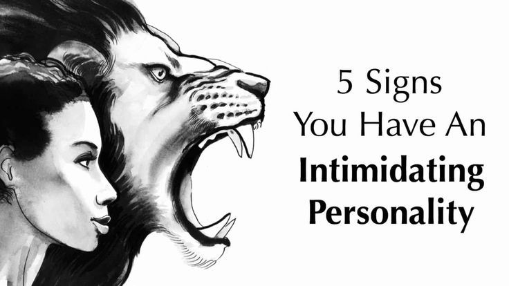 a woman and a lion with the words 5 signs you have an inimiitating personality