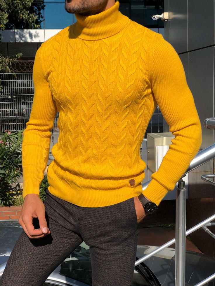 Solid Cable Knit Turtleneck, Casual High Neck Cable Knit Sweater, Stretch Cable Knit High Neck Sweater, Stretch High Neck Cable Knit Sweater, Long Sleeve Cable Knit Turtleneck, Cable Knit Long Sleeve Turtleneck, Stretch Cable Knit Turtleneck, Casual Cable Knit Turtleneck With Funnel Neck, Fitted Cable Knit Turtleneck