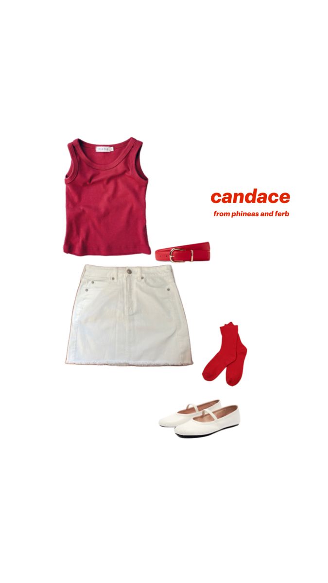 a woman's outfit and shoes are shown with canadian clothing on the bottom right hand corner