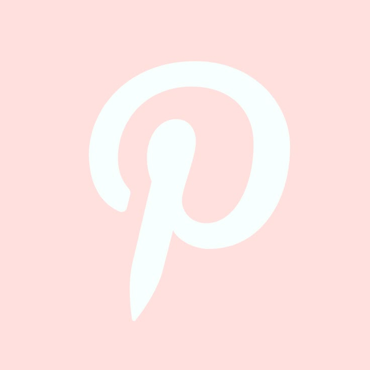 a pink background with the letter p in white on it's right hand corner