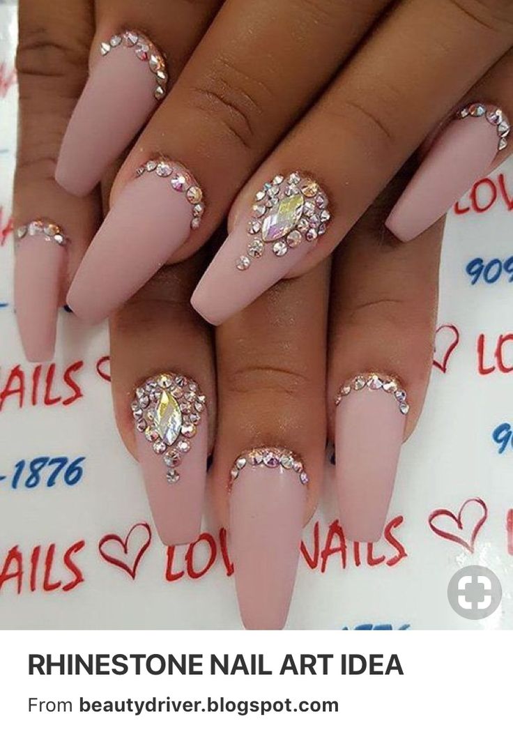 Nail Designs With Gems, Design Ongles Courts, Ongles Bling Bling, Gem Nail Designs, Nail Designs Bling, Diamond Nail Designs, Kids Nail Designs, Stone Nail Art, Diamond Nail Art